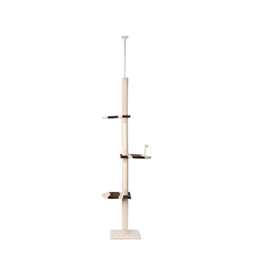 PaWz Cat Scratching Post Tree Condo Furniture Scratcher Tower 228-288 High Cream PaWz